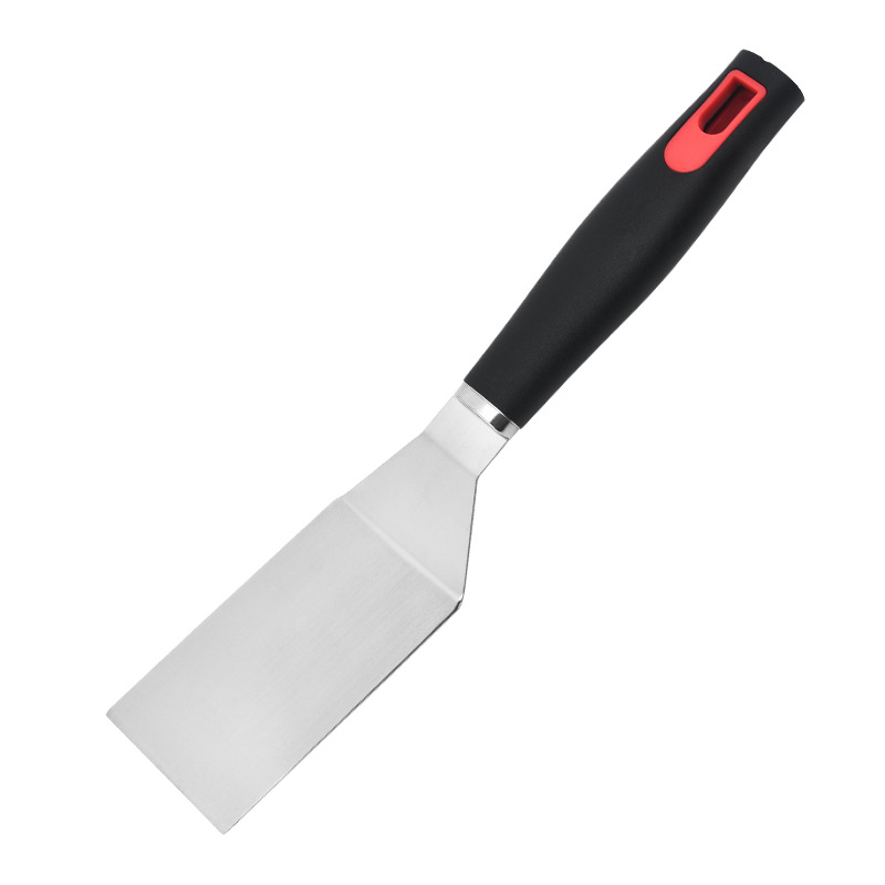 Špatula za kuhanje od nehrđajućeg čelika s PP držačem; pogodna za steak, teppanyaki i pizzu