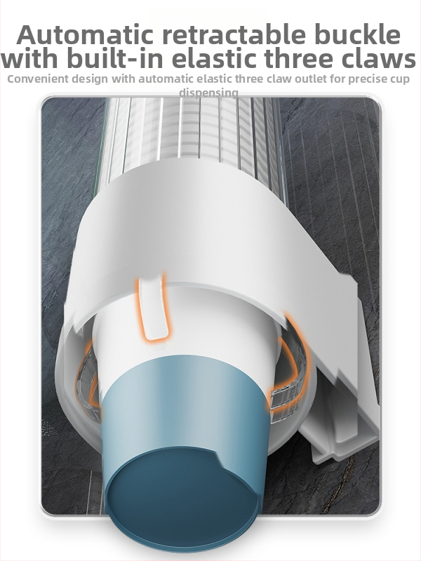 Bo Kui plastični držač čaša, zidni bez bušenja, paket 50 komada