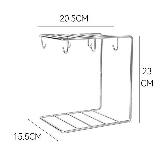 Držač za šalice kave s visećim dizajnom, europski stil, lagani luksuzni retro, od željeza, skladištenje šalica