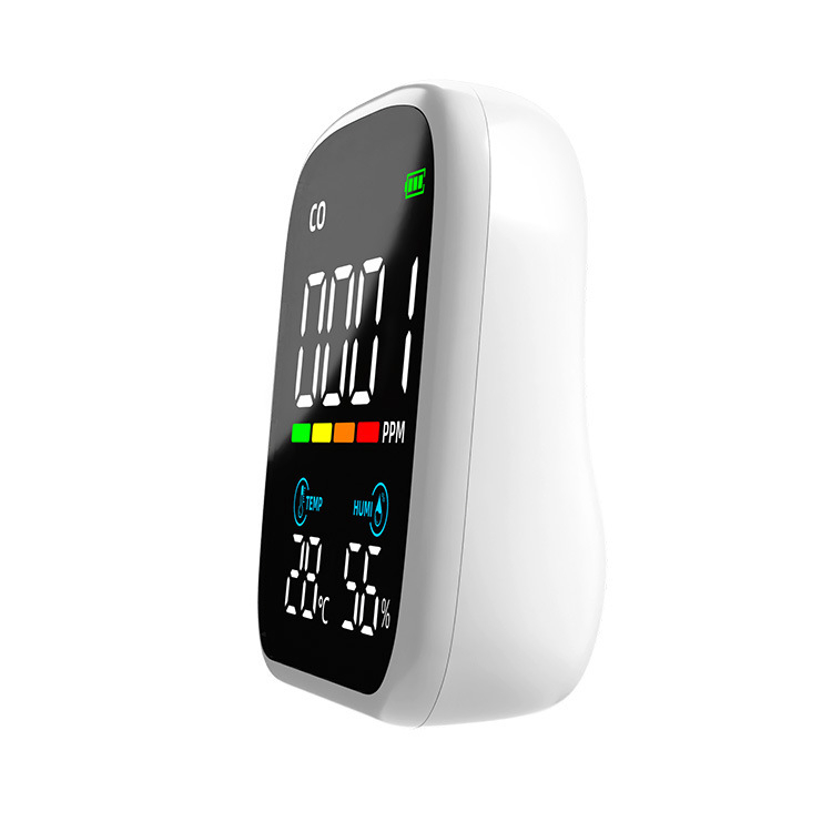 Detector portabil de monoxid de carbon – model ZN-PV28-CO, interval de măsurare 0-1000 ppm, măsoară CO, temperatură și umiditate, 3.7V DC, precizie 1%