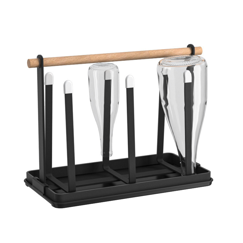 Držač čaša od željeza, moderan minimalistički dizajn, stolni skladišni stalak, bez bušenja