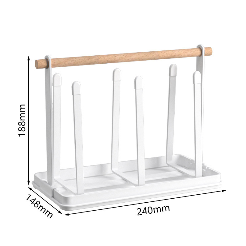 Držač čaša od željeza, moderan minimalistički dizajn, stolni skladišni stalak, bez bušenja