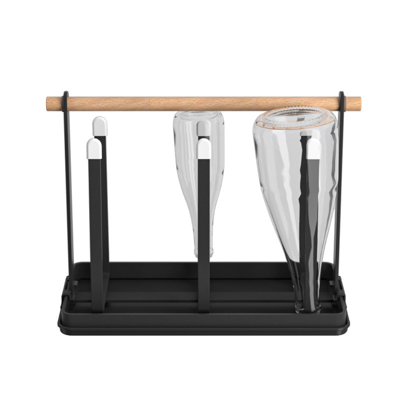 Držač čaša od željeza, moderan minimalistički dizajn, stolni skladišni stalak, bez bušenja