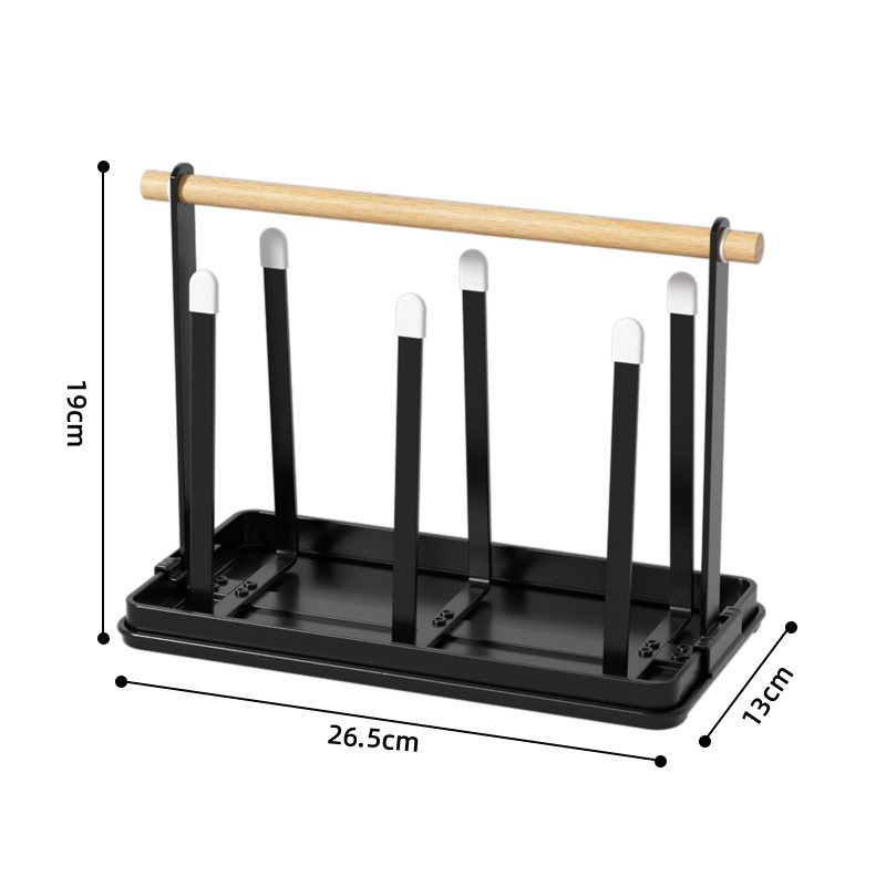 Držač čaša od željeza, moderan minimalistički dizajn, stolni skladišni stalak, bez bušenja