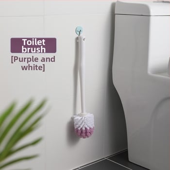 Camellia Plastična četka za WC s mekanim vlaknima, ljubičasta i bijela