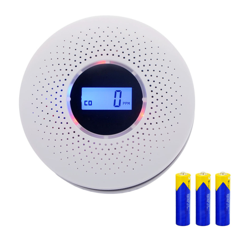 Alarm de fum și CO fix - Model 512, precizie 95%, tensiune 4,5V, alimentare cu baterii AA (3x)