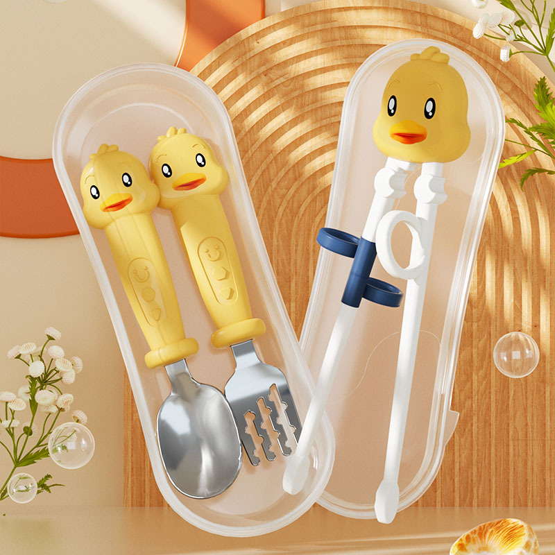 Učne štapiće za djecu | ABS materijal | 3-djelni set | od 6 mjeseci | Crtani dizajn, korekcija držanja