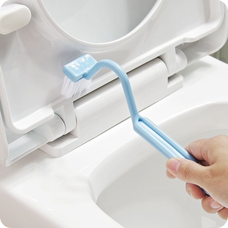 Četka za zahod s produženom drškom, V-oblik plastična četka za čišćenje u teško dostupnim kutovima