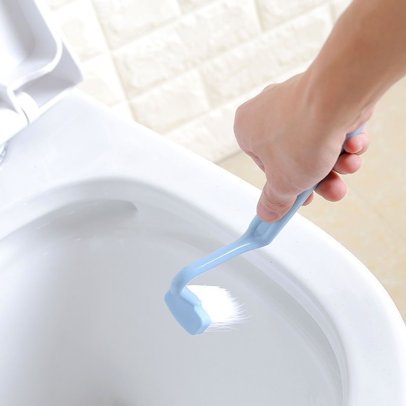 Četka za zahod s produženom drškom, V-oblik plastična četka za čišćenje u teško dostupnim kutovima