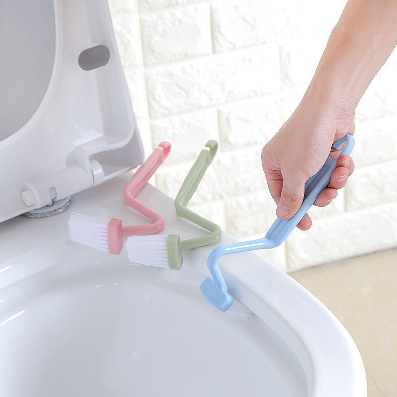 Četka za zahod s produženom drškom, V-oblik plastična četka za čišćenje u teško dostupnim kutovima