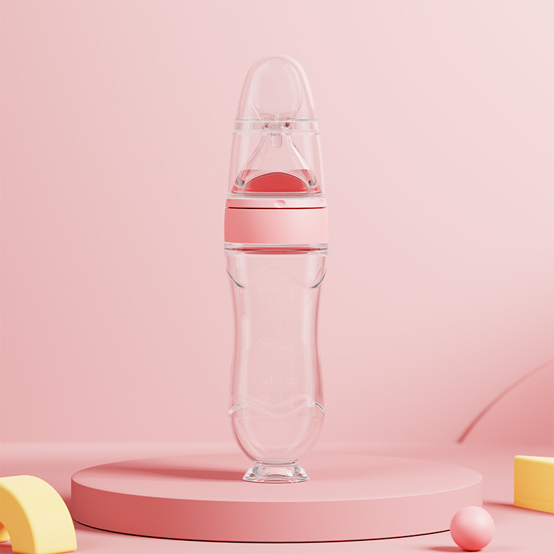 Xiwang szilikon bébi etetőkanál, 6 hónapos kortól, minimalist stílus