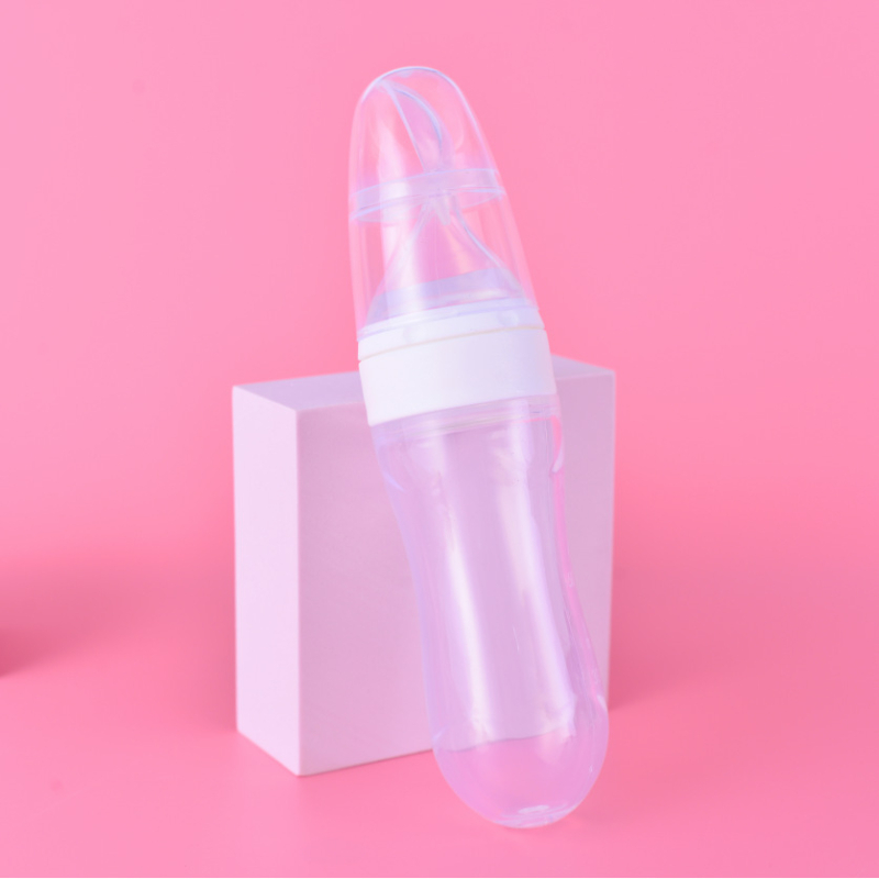 Xiwang szilikon bébi etetőkanál, 6 hónapos kortól, minimalist stílus