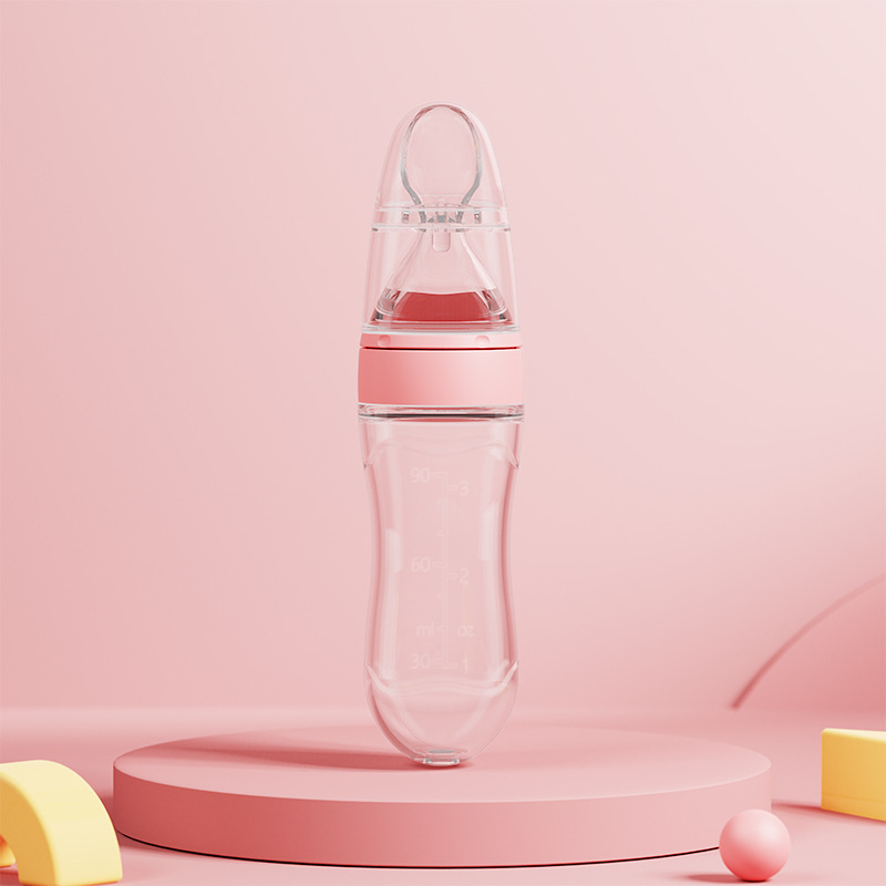 Xiwang szilikon bébi etetőkanál, 6 hónapos kortól, minimalist stílus