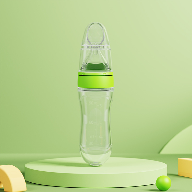 Xiwang szilikon bébi etetőkanál, 6 hónapos kortól, minimalist stílus