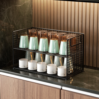Metalni stalak za čaše za stolni prostor, višeslojni, modernog stila, model 101ZM, višefunkcionalan