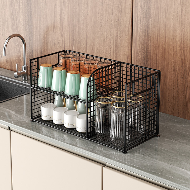 Metalni stalak za čaše za stolni prostor, višeslojni, modernog stila, model 101ZM, višefunkcionalan