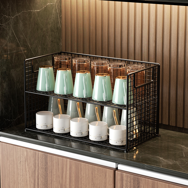 Metalni stalak za čaše za stolni prostor, višeslojni, modernog stila, model 101ZM, višefunkcionalan