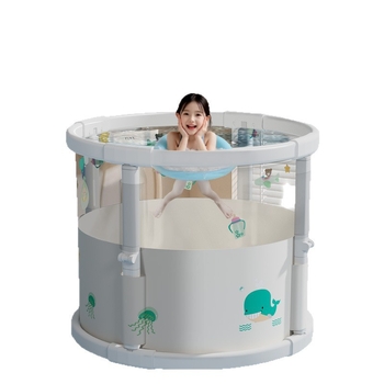 Összecsukható PVC babafürdővödör beltéri használatra – átlátszó, babáknak
