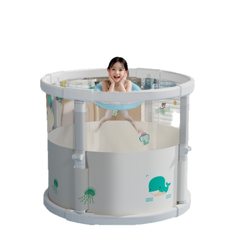 Összecsukható PVC babafürdővödör beltéri használatra – átlátszó, babáknak