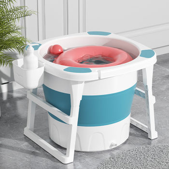 Сгъваема пластмасова кофа за баня – Anoxin, без монтаж, за баня