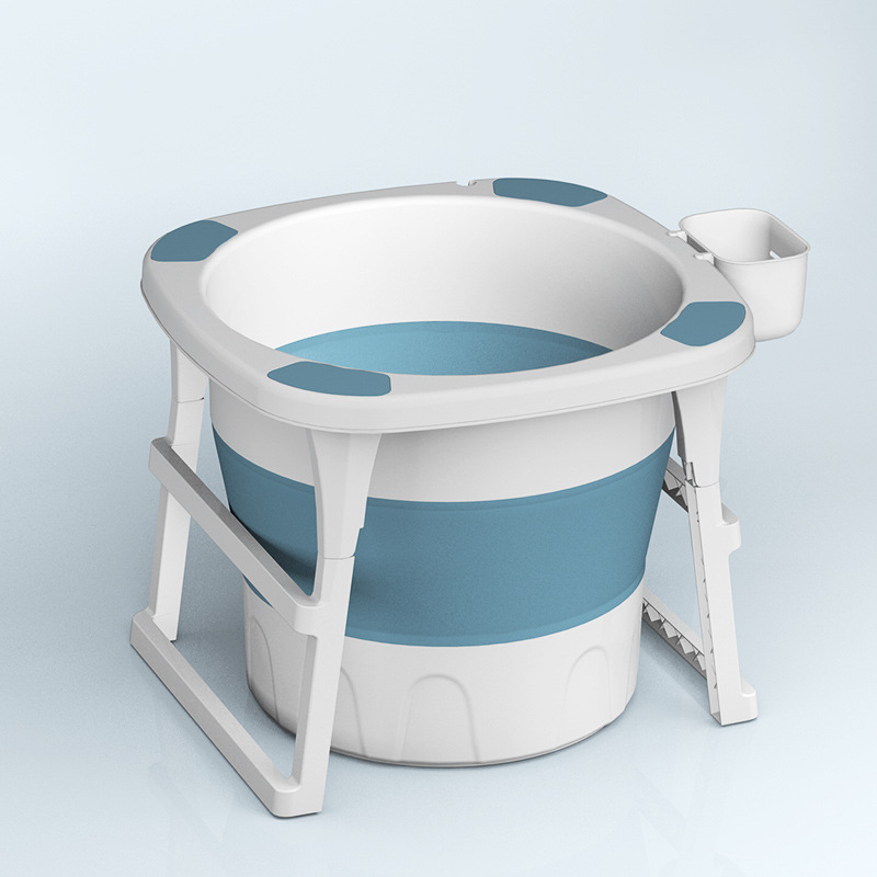 Сгъваема пластмасова кофа за баня – Anoxin, без монтаж, за баня