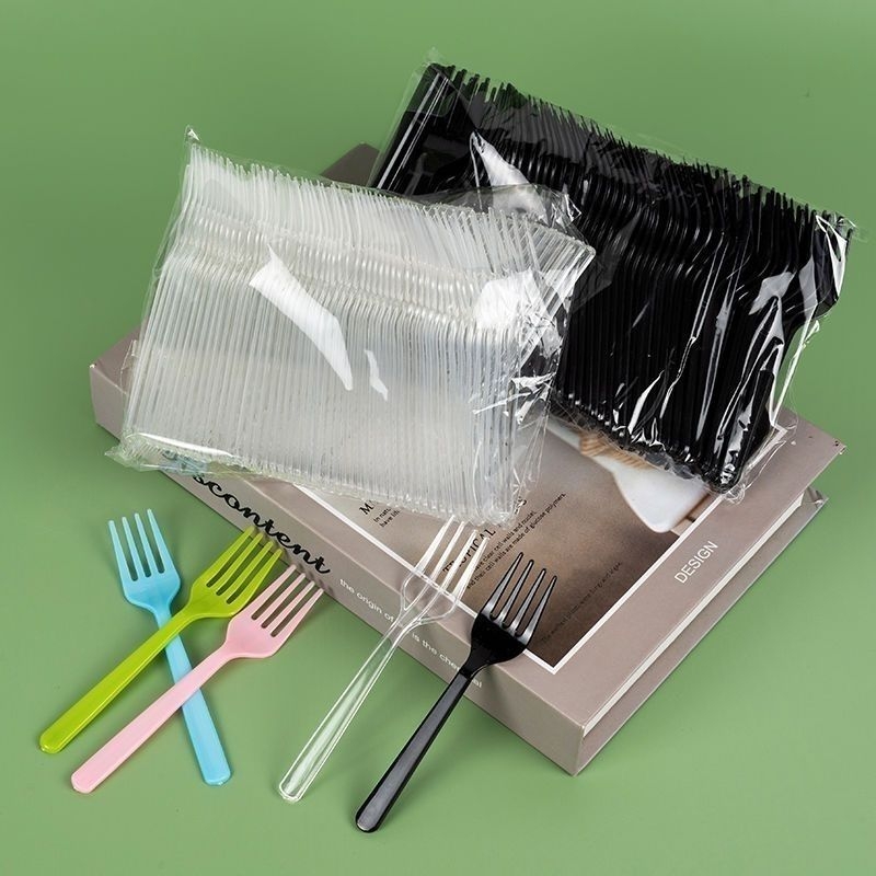 Jednokratna plastična vilica za voće za djecu, prehrambeno siguran materijal, jednostavan stil