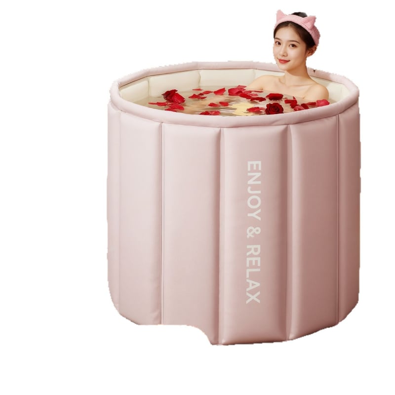 Сгъваема къпална кофа за възрастни – мини стил, водоустойчива тъкан, седяща за пълно тяло