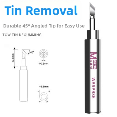 Ant Xin Little Hornet Pro άκρη συγκόλλησης χωρίς μόλυβδο, κατασκευή από ατσάλι, ευθεία και καμπύλη λάμα