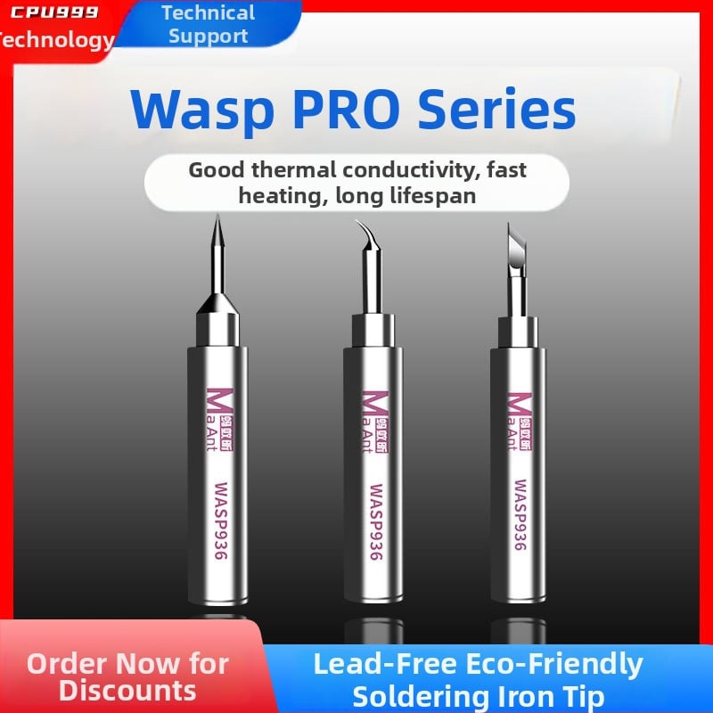 Ant Xin Little Hornet Pro άκρη συγκόλλησης χωρίς μόλυβδο, κατασκευή από ατσάλι, ευθεία και καμπύλη λάμα