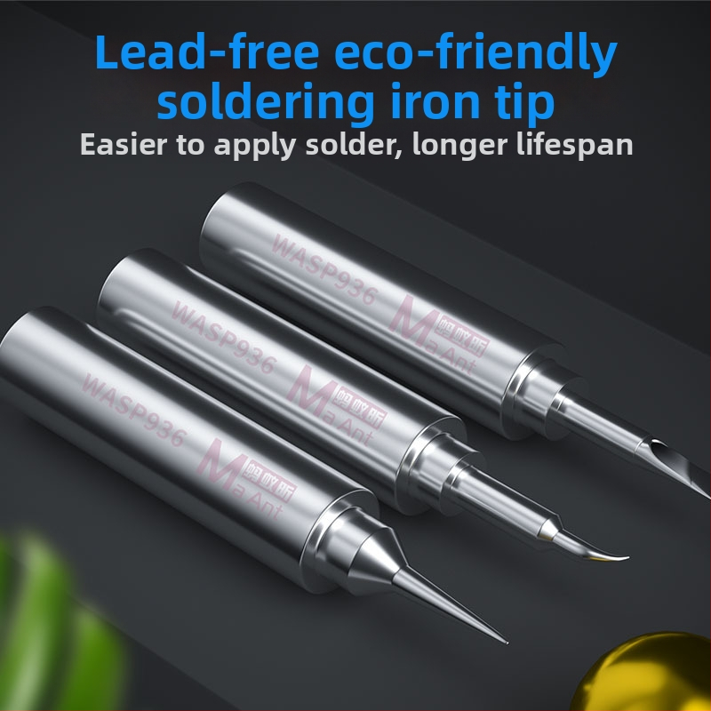 Ant Xin Little Hornet Pro άκρη συγκόλλησης χωρίς μόλυβδο, κατασκευή από ατσάλι, ευθεία και καμπύλη λάμα