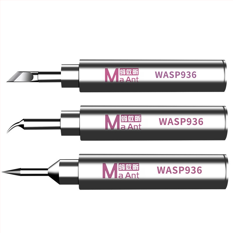 Ant Xin Little Hornet Pro άκρη συγκόλλησης χωρίς μόλυβδο, κατασκευή από ατσάλι, ευθεία και καμπύλη λάμα