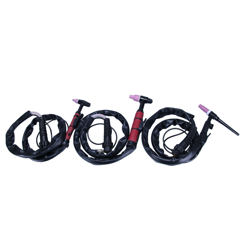Accesorii WP Argon Arc sudură — gât flexibil curbat, cap de pistol din silicon, conexiune rapidă, răcire cu aer/apă
