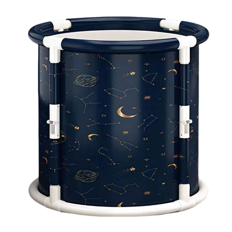 Сгъваема кофа за вана за възрастни — за пълно тяло, PVC, за къпане, стил: двойна, сгъваща се, висока