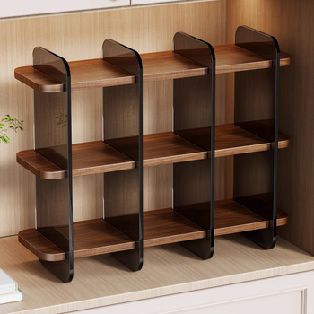 Držač za čaše za stolnu ploču, akril i drvo, moderni minimalistički stil, težina 1