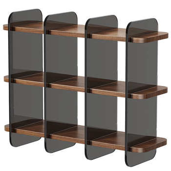Držač za čaše za stolnu ploču, akril i drvo, moderni minimalistički stil, težina 1