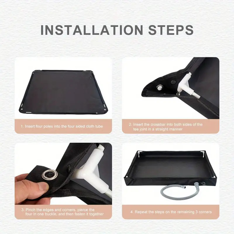 Сгъваем воден басейн за баня и автомобилен душ – PVC, сгъваем дизайн, за възрастни, Yiwu произход