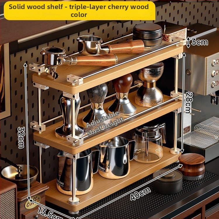 Držiak na poháre a úložný regál – kovový, multifunkčný, klasický štýl, model JA102, značka Wangu