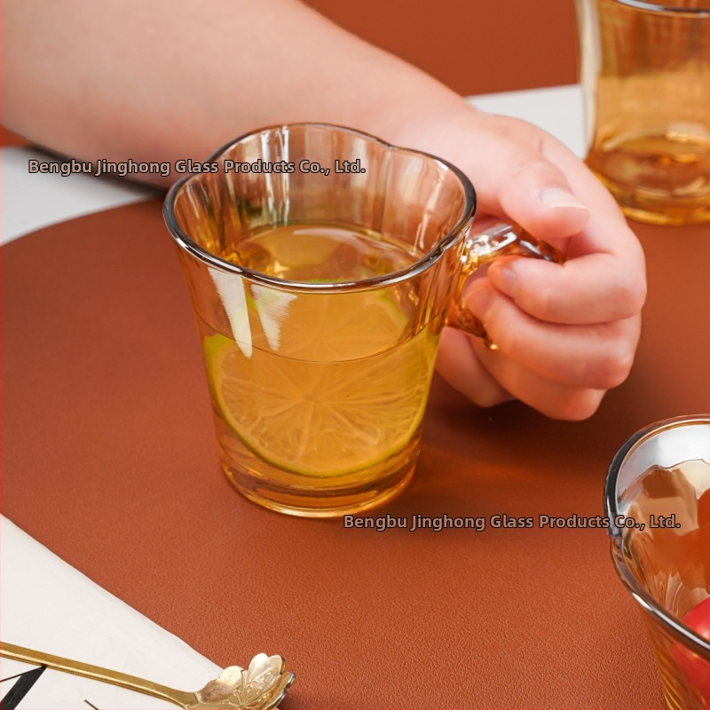 Sklenený set riadu na stôl – vysoká trieda, ľahký luxus retro štýl, pre dospelých, značka Wan meizhiya