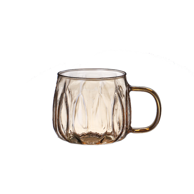 Σετ γυάλινών φιαλών νερού με υφή χτυπήματος, στυλ Νέας Κινεζικής, για κρύο νερό και αρωματικό τσάι