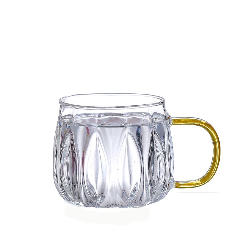 Σετ γυάλινών φιαλών νερού με υφή χτυπήματος, στυλ Νέας Κινεζικής, για κρύο νερό και αρωματικό τσάι