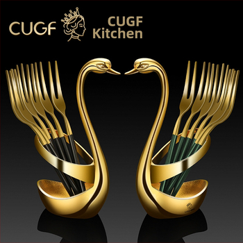 Ovocná vidlička z 304 nerezovej ocele • moderný jednoduchý štýl • zrkadlové leštenie • značka Cugf/chef guifei