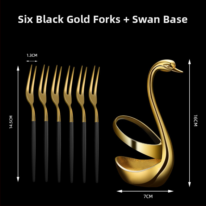 Ovocná vidlička z 304 nerezovej ocele • moderný jednoduchý štýl • zrkadlové leštenie • značka Cugf/chef guifei