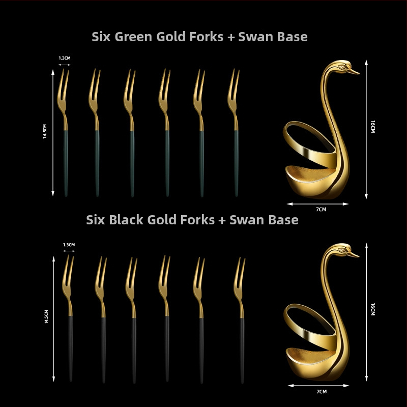 Ovocná vidlička z 304 nerezovej ocele • moderný jednoduchý štýl • zrkadlové leštenie • značka Cugf/chef guifei