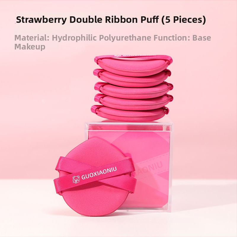 Гъба за грим Guo Xiaoniu Powder Puff – хидрофилни полиуретани, флокирана повърхност, номер на продукта Guo Xiaoniu Powder Puff, марка guoxiaoniu