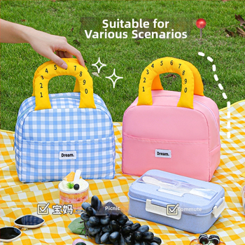 Taška na obed (Oxford látka; moderný štýl; viacúčelová; cestovanie)