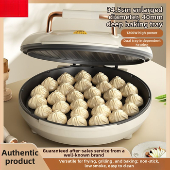 Elektrický panvičík na palacinky pre domáce použitie, obojstranné vykurovanie, nepriľnavý povrch, hlbšie a zväčšené prevedenie, 1200-1500 W