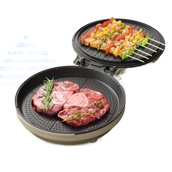 Електрическа палачинкова печка за дома, двустранно нагряване, незалепващо покритие, дълбока и увеличена конструкция, 1200-1500 W