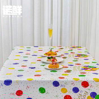 Еднократна покривка за маса от ПЭ пластмаса, удебелена, хранително качество, квадратна, за кетъринг и банкети