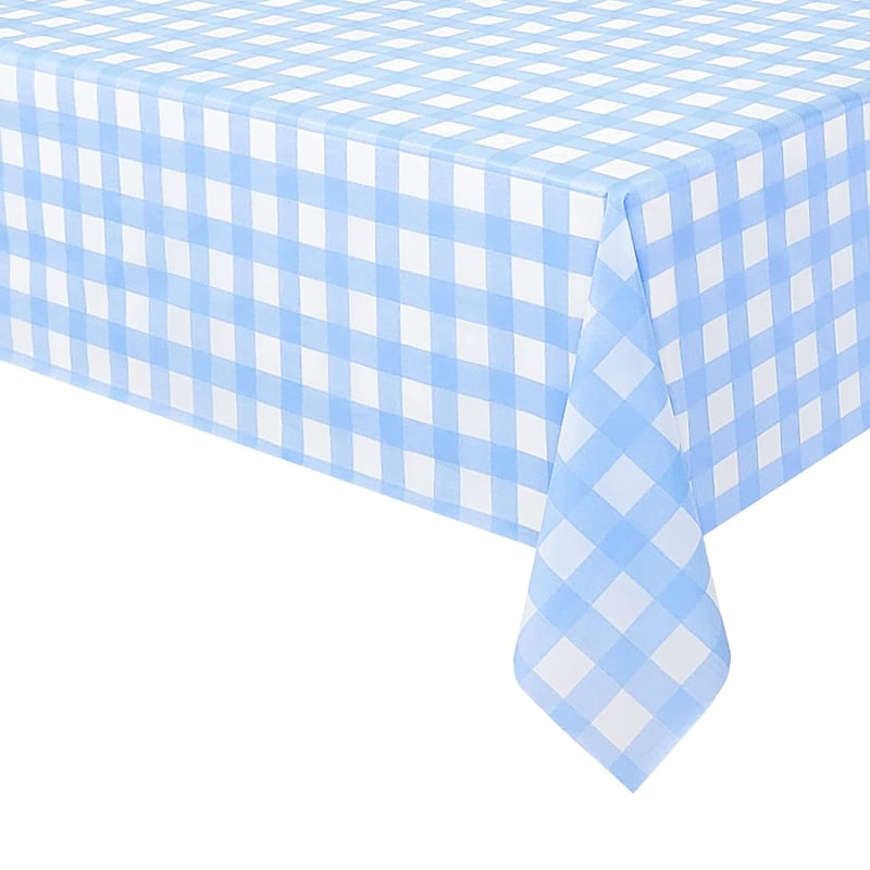 Еднократна PEVA карирана правоъгълна покривка за маса
