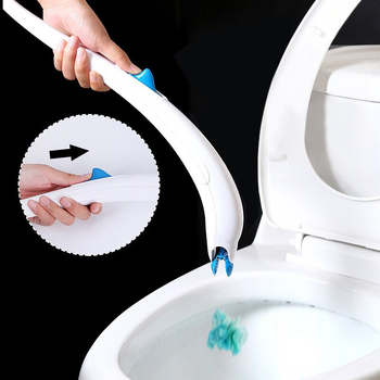 Egyszer használatos WC-kefe integrált tisztítószerrel, japán stílusú, műanyagból, Zhejiang eredetű, háztartási használatra